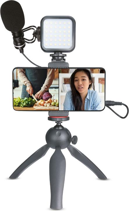 Image du produit Xqisit Kit d'enregistrement pour les médias sociaux avec mini trépied 30cm