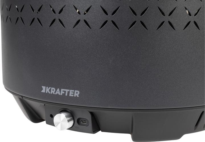 Produktbild FTM Holzkohle-Tischgrill Rotondo, Schwarz (29 cm)