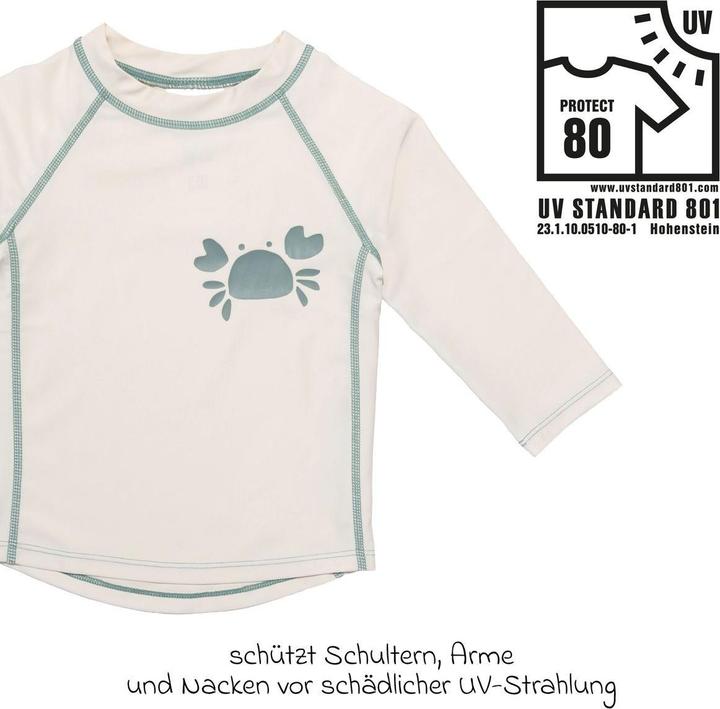 Produktbild La Loona LaLoona Baby-Bademode Bade-Shirt mit UV-Schutz - Krabbe - Offwhite (98)