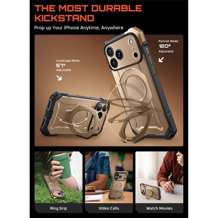 Produktbild Supcase UB Grip Mag MagSafe Case für iPhone 17 Pro Max - Gold (Apple iPhone 17 Pro Max)