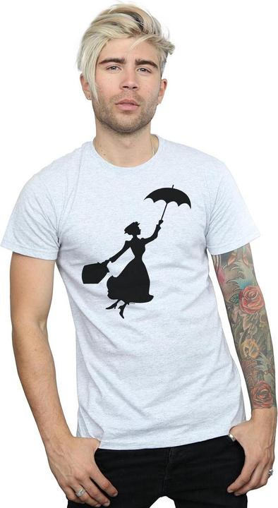 Immagine prodotto Disney Mary Poppins Flying Silhouette Maglietta Uomo (L)