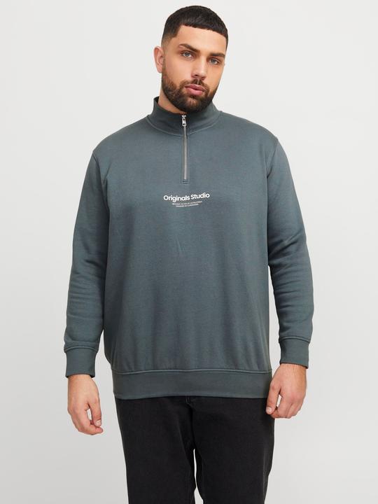 Produktbild Jack & Jones Plus Size Gedruckt Sweatshirt mit halbem Reissverschluss Sweatshirt mit halbem Reissverschluss (6XL)
