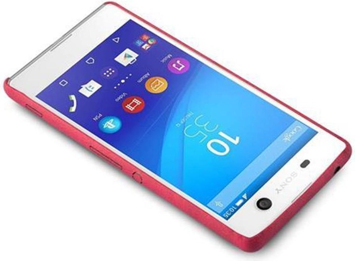 Image du produit Cadorabo Couverture rigide en similicuir avec structure (Sony Xperia M5)