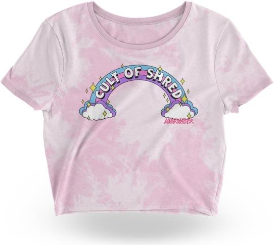 Loose Riders Crop Top Rainbow W