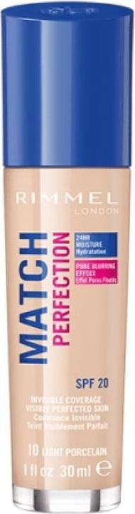 Actual product image Rimmel London Match Perfection SPF20 (010 Light Porcelain)