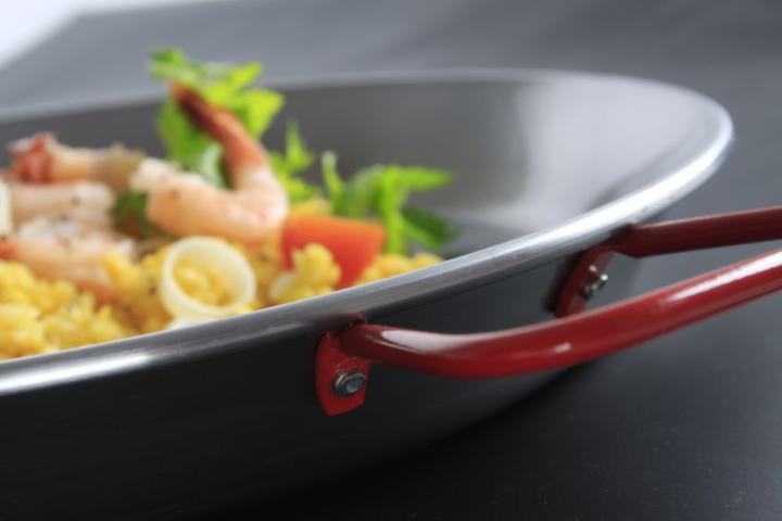 Actual product image Hendi Paella pan flat steel 600x40 mm (60 cm, Paella pan, Steel)