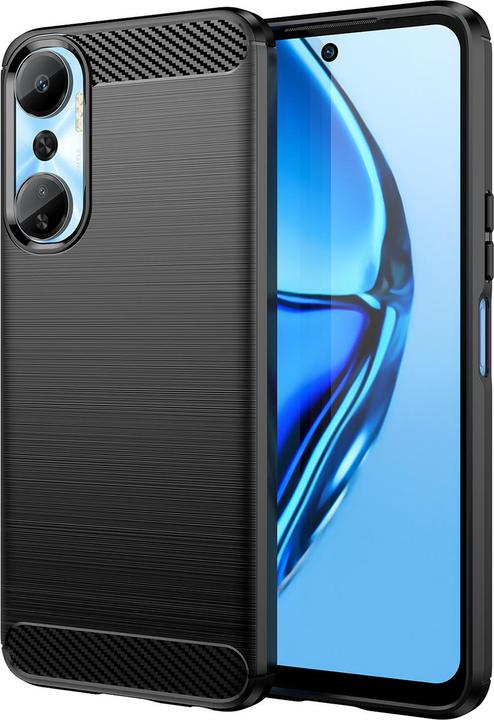 Image du produit Hurtel Housse carbone pour Infinix Hot 20 housse carbone en silicone flexible noir (Infinix Hot 20)