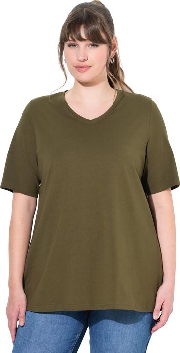 Produktbild Ulla Popken T-Shirts, 2er-Pack, V-Ausschnitt, Halbarm (42, 44)