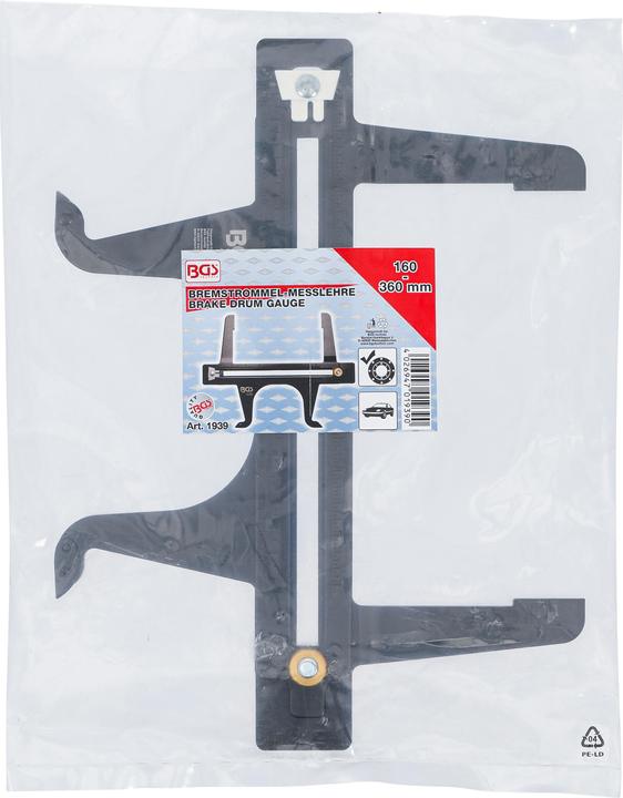 Actual product image BGS Brake Drum Gauge | 160 - 360 mm (Front + Rear, Brake kit)