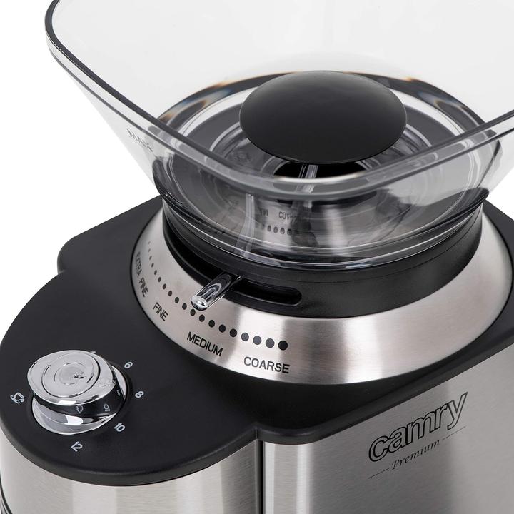 Image du produit Camry CR 4443 Moulin à café, acier inoxydable (Fiche CH)