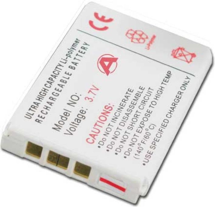 Actual product image AccuCell Battery suitable for Aiptek DV-6800, DV-8200, DV-8800, DZO-V38P (Camera battery)