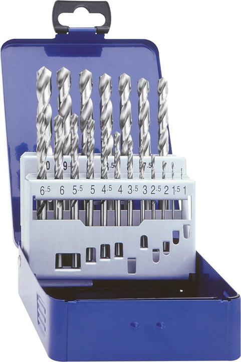 Produktbild Exact HSS Metall-Spiralbohrer-Set 19 (1 mm, 1.5 mm, 10 mm, 2 mm, 2.5 mm, 3 mm, 3.5 mm, 4 mm, 4.5 mm, 5 mm, 5.5 mm, 6 mm, 6.5 mm, 7 mm, 7.5 mm, 8 mm, 8.5 mm, 9 mm, 9.5 mm)