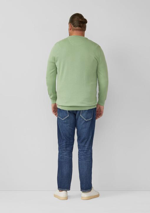 Produktbild s.Oliver Strickpullover mit Logo-Stickerei (XXL)