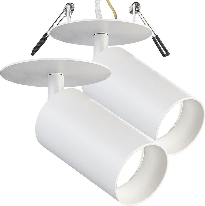 Produktbild Luminea 2er-Set schwenkbarer Wand- und Deckenspots (GU10)