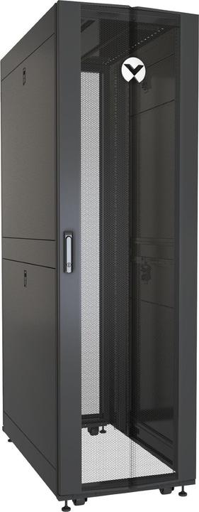 Actual product image Vertiv VR Rack VR3100 rack cabinet 42U Freestanding rack Black, Transparent (19 inch rack)