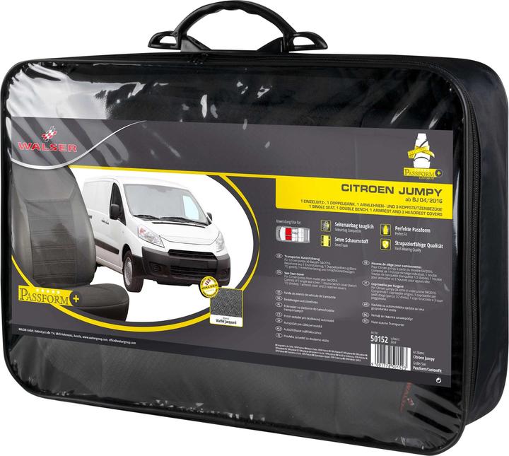 Immagine prodotto Walser Coprisedili Citroen Jumpy III 2016-oggi, coprisedili singoli anteriori + coprisedili doppi per
