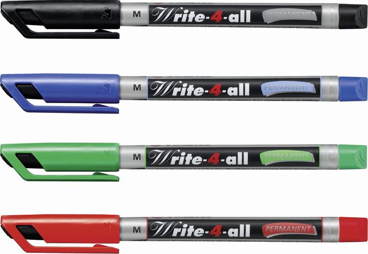 Produktbild STABILO Write-4-all (Grün, Rot, Blau, Schwarz, 1 mm, 4 x)