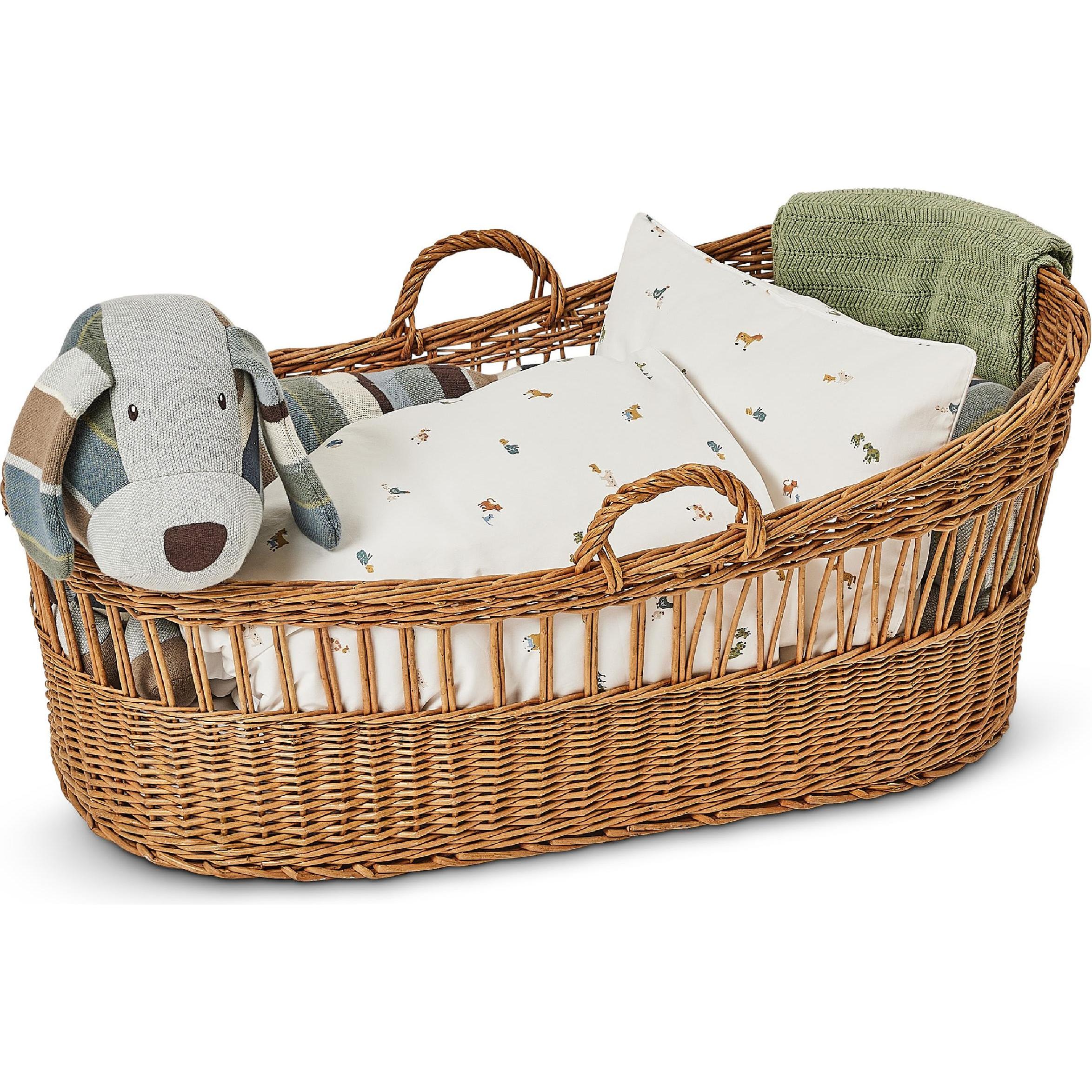 Thumbnail - Smallstuff, Babydecke, Baby Blanket Fish Bone Knit Soft Green (80 x 100 cm)