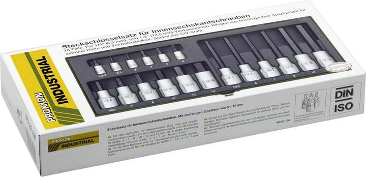 Actual product image Proxxon Socket wrench set (12 mm, 10 mm, 7 mm, 2.5/8")