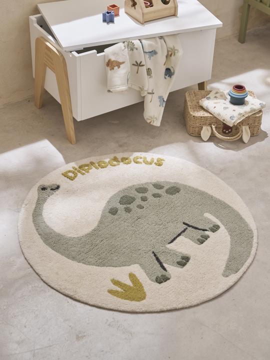 Produktbild Vertbaudet Runder Kinderzimmer Teppich MINISAURUS (75 cm)