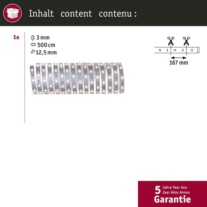 Produktbild Paulmann MaxLED (Warmweiss, 500 cm, Indoor)