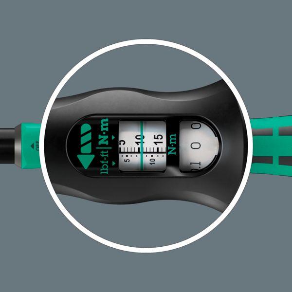 Actual product image Wera Click-Torque Lock A6 R/L (1/4", 2.50 Nm, 25 Nm)