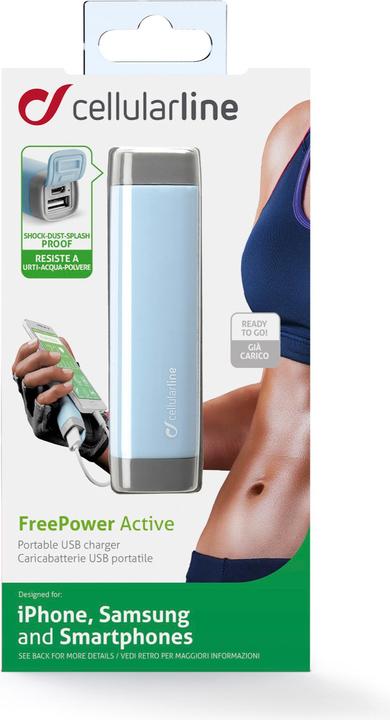 Actual product image Cellularline Freepower Active (2200 mAh, 5 W, 8.14 Wh)