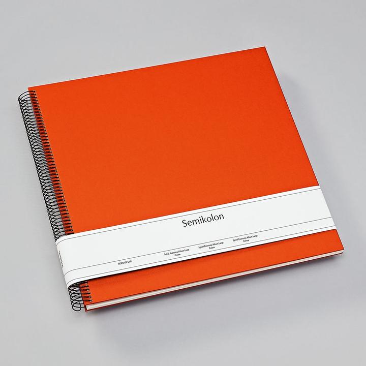 Produktbild Semikolon FOTORINGBUCH 34x32 25bWEISS ORANGE (13 x 18 cm, 10 x 15 cm, 9 x 13 cm)