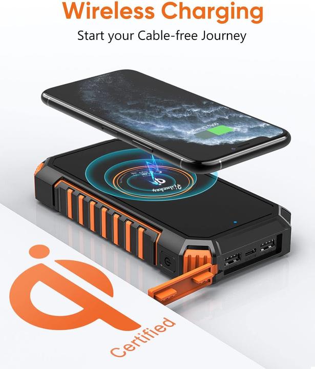 Actual product image Hiluckey Solar Powerbank (26800 mAh)