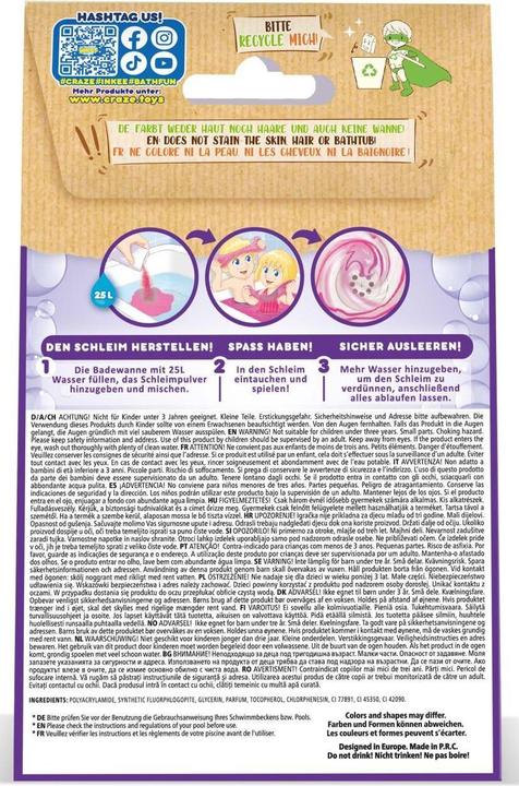 Actual product image Craze Inkee Bath Goo Slime Unicorn (1100 ml, Bath salts)