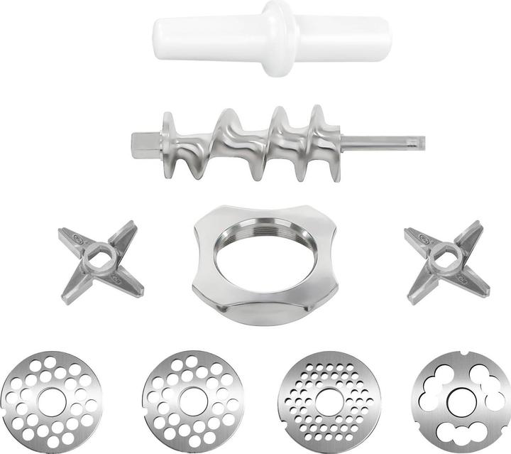 Produktbild Royal Catering Fleischwolf Ladenwolf Elektrischer Wolf Edelstahl 2 Messer 1100 W 220 kg