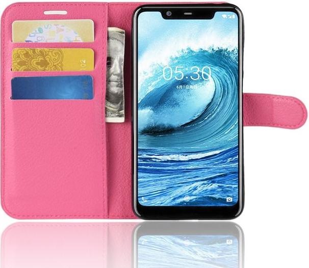 Actual product image MU Classic Litchi Leather Bookcover Series (Nokia 5.1 Plus)