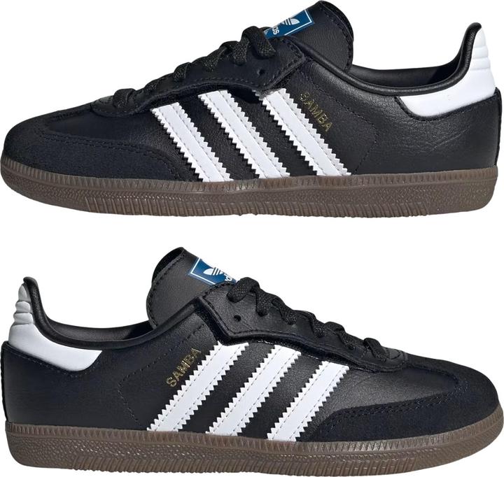 Image du produit Adidas Samba OG Schuhe mit elastischen Schnürsenkeln – Kinder Schwarz (32)