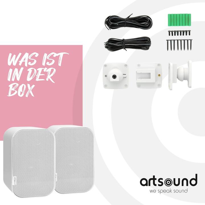 Image du produit Artsound UNI20 Wit (par paire) (1 paire, 40 W)