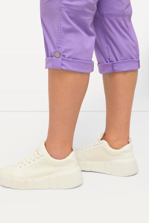 Actual product image Ulla Popken Roll-Tab Hem Stretch Cargo Pants (60)