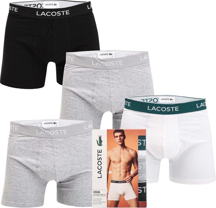 Immagine prodotto Lacoste Boxer Elasticizzata Uomo Misura Confezione 3 (XS, confezione da 3)