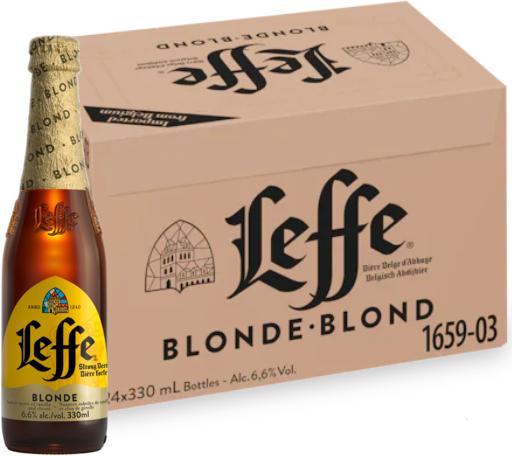 Actual product image Leffe Blonde (24 x 33 cl)