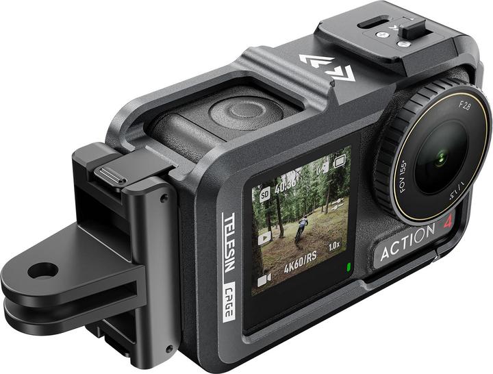 Actual product image Telesin Metal Rabbit Cage Frame for DJI ACTION 3/4