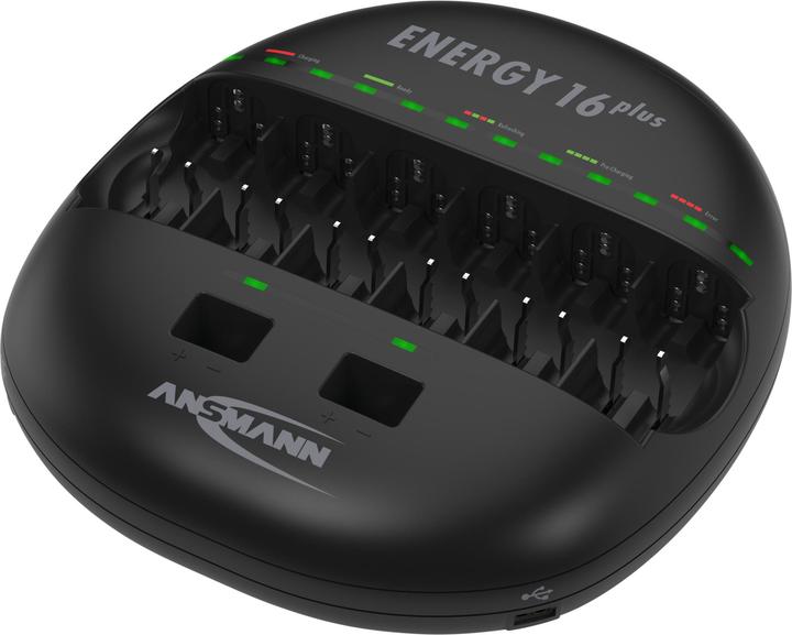 Immagine prodotto Ansmann Energia 16 Plus (1 pz., C, D, AAA, AA, Caricabatterie senza batteria)