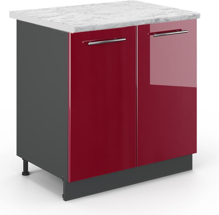 Anthrazit, Bordeaux Hochglanz, Marmor-Weiss, Rot