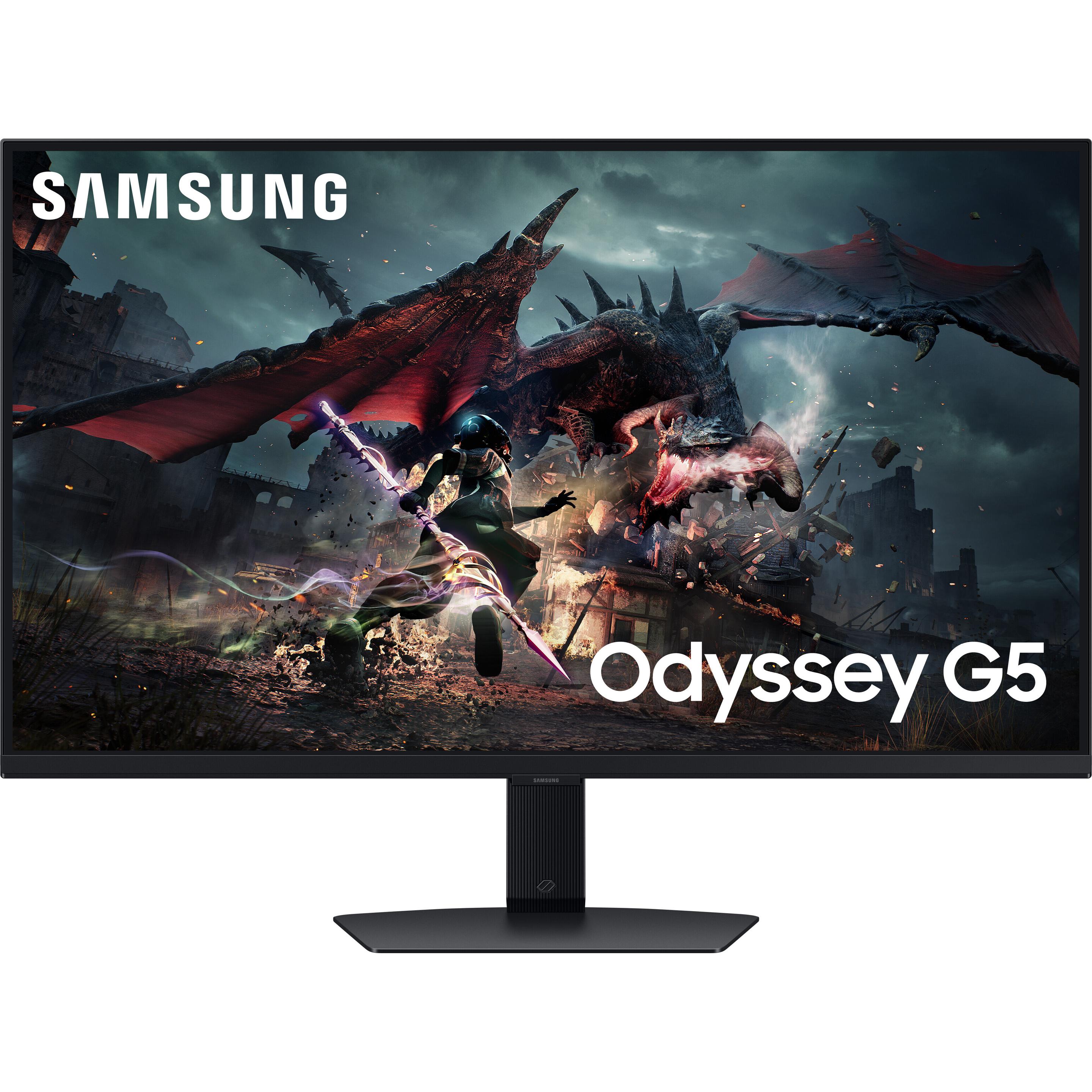 Samsung Odyssey G5 (2560 x 1440 Pixel, 32"), Monitor, Schwarz