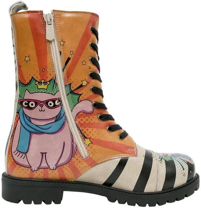 Actual product image Dogo Vegan Leather Multicolor Long Boots (39)
