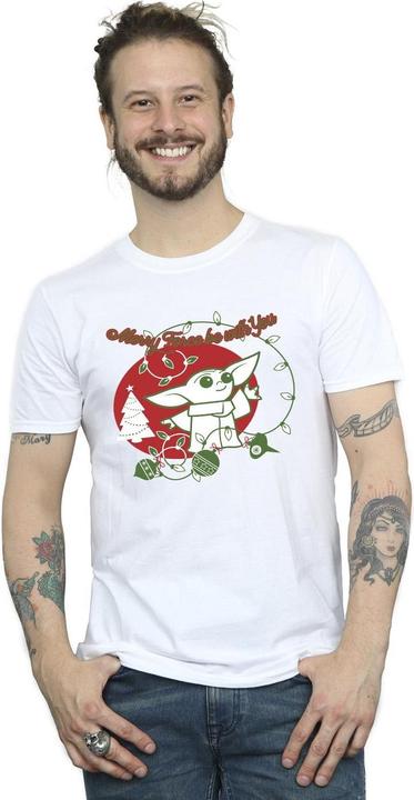 Immagine prodotto Star Wars Baby Yoda Force Be With You Maglietta Uomo (XXL)