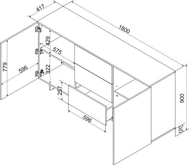 Valeurs nutritives et ingrédients Cama Alma (180 x 41.50 x 90 cm)