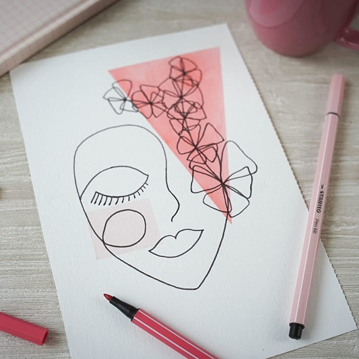 Actual product image STABILO Pen 68 (Multicoloured, 65 x)