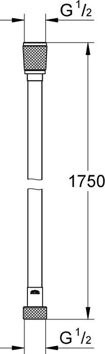 Image du produit Grohe Brauseschlauch SilverFlex 175 cm 28388GL0 cool sunrise (175 cm)