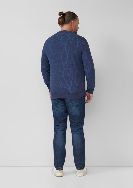 Produktbild s.Oliver Sweatshirt Leichtes Sweatshirt mit All-over-Print (3XL)