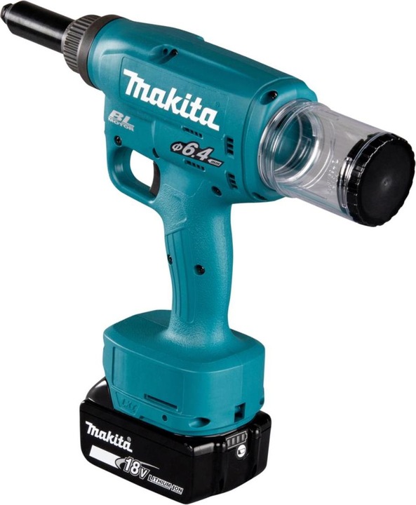 Produktbild Makita DRV 250 RFJ Akku Blindnietsetzgerät 18 V 20 kN Brushless + 2x Akku 3,0 Ah + Ladegerät + Makpa