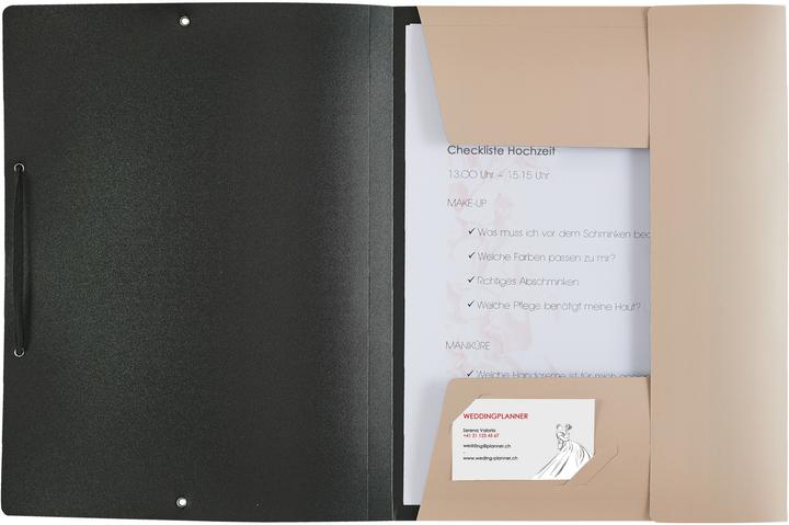 Produktbild Kolma Gummizugmappe Wedding A4 opak silber "love" (A4, 1x)