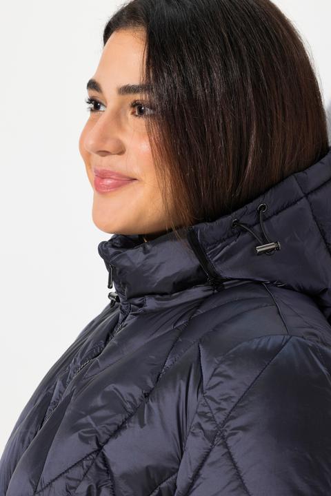 Produktbild Ulla Popken HYPRAR Steppjacke, Kapuze, 2-Wege-Zipper, Zipptaschen (42, 44)